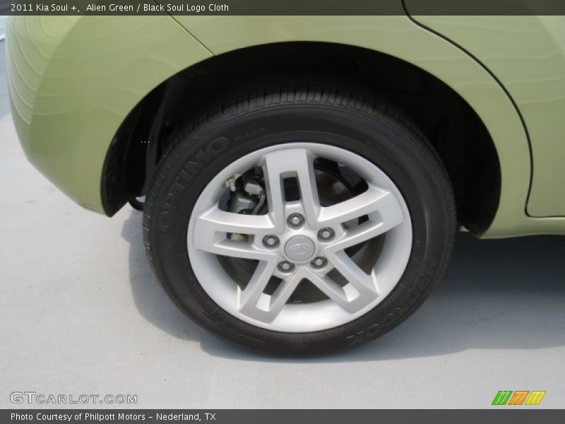 Alien Green / Black Soul Logo Cloth 2011 Kia Soul +