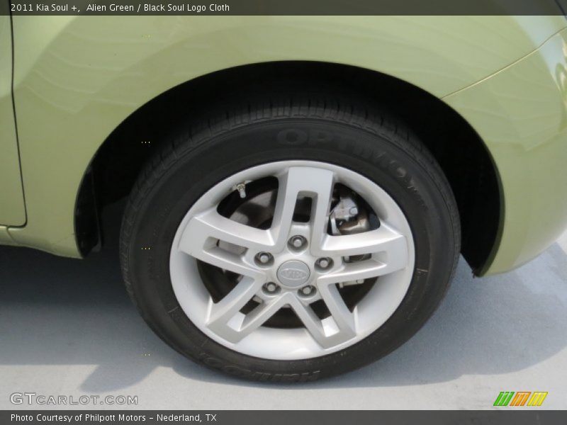 Alien Green / Black Soul Logo Cloth 2011 Kia Soul +