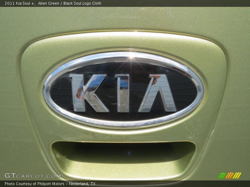 Alien Green / Black Soul Logo Cloth 2011 Kia Soul +