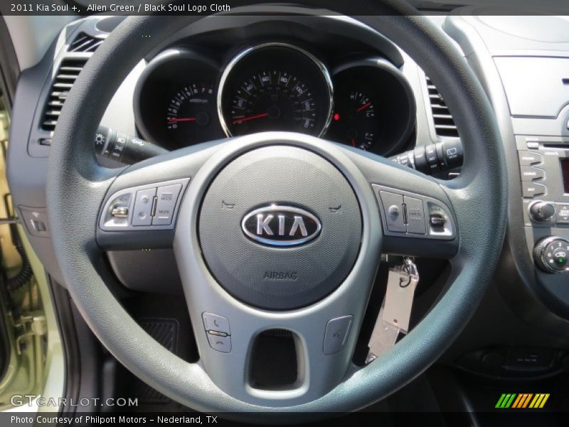 Alien Green / Black Soul Logo Cloth 2011 Kia Soul +