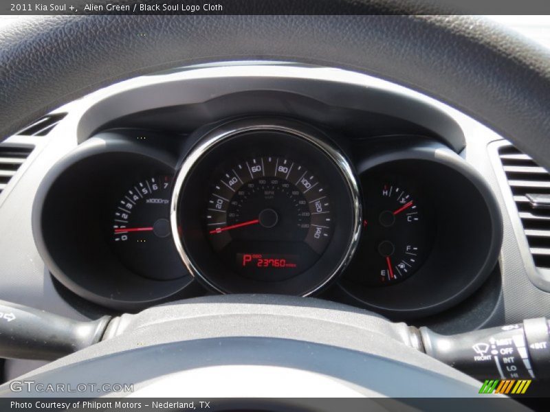 Alien Green / Black Soul Logo Cloth 2011 Kia Soul +