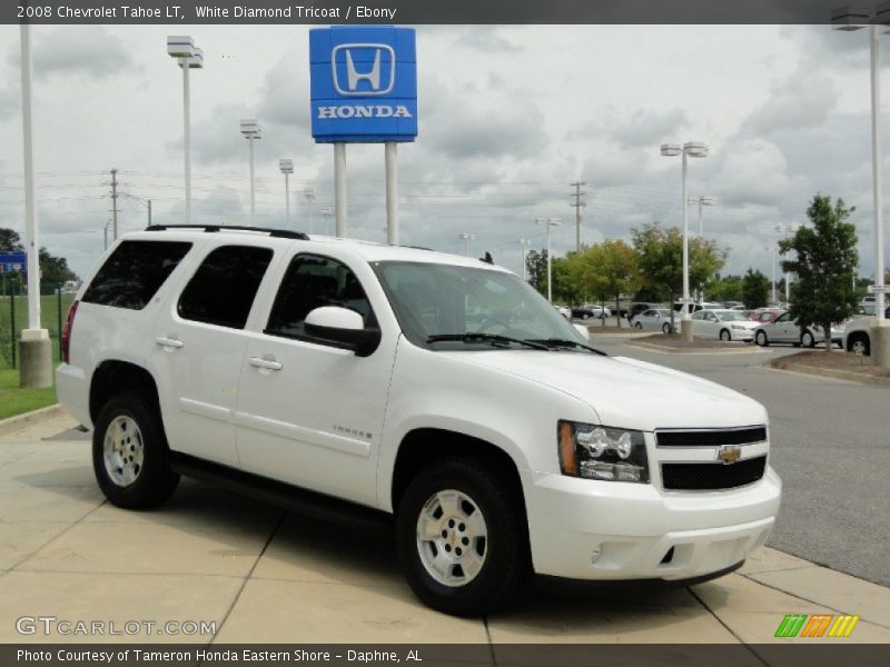 White Diamond Tricoat / Ebony 2008 Chevrolet Tahoe LT