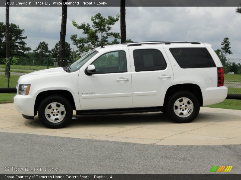 White Diamond Tricoat / Ebony 2008 Chevrolet Tahoe LT