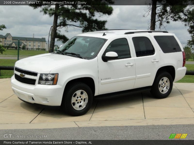 White Diamond Tricoat / Ebony 2008 Chevrolet Tahoe LT