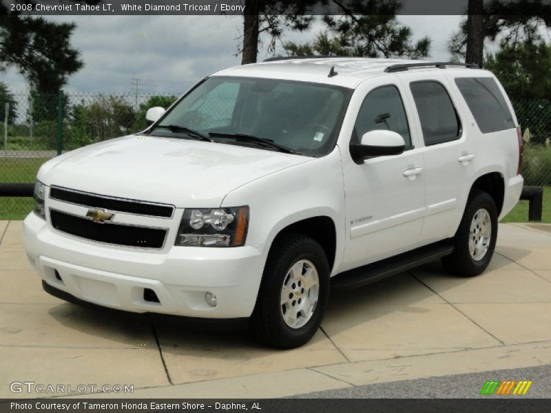 White Diamond Tricoat / Ebony 2008 Chevrolet Tahoe LT