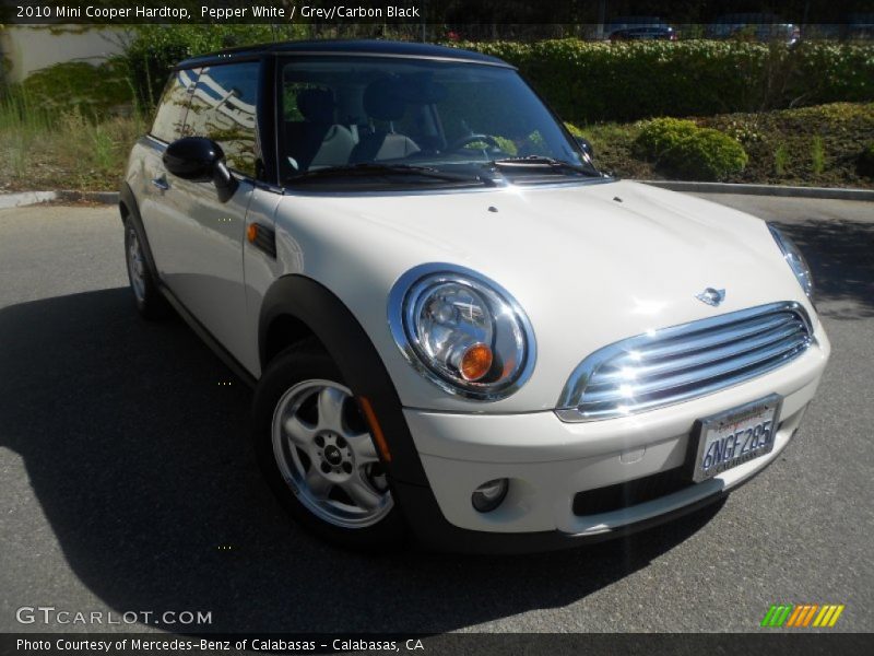 Pepper White / Grey/Carbon Black 2010 Mini Cooper Hardtop