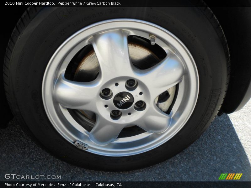 Pepper White / Grey/Carbon Black 2010 Mini Cooper Hardtop