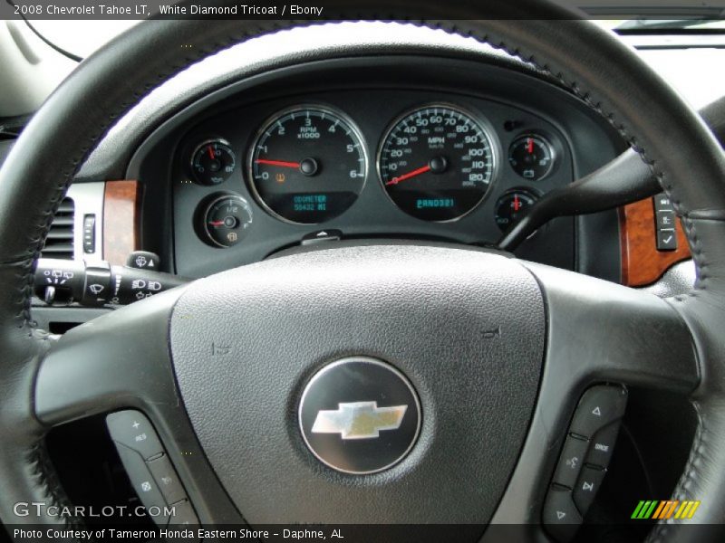 White Diamond Tricoat / Ebony 2008 Chevrolet Tahoe LT