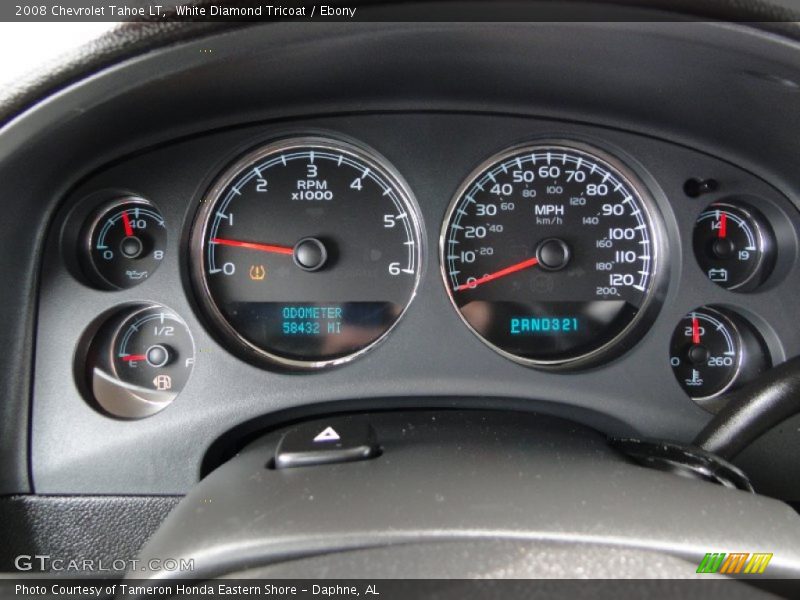 White Diamond Tricoat / Ebony 2008 Chevrolet Tahoe LT
