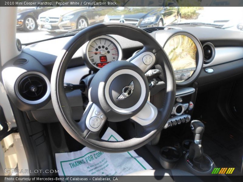 Pepper White / Grey/Carbon Black 2010 Mini Cooper Hardtop