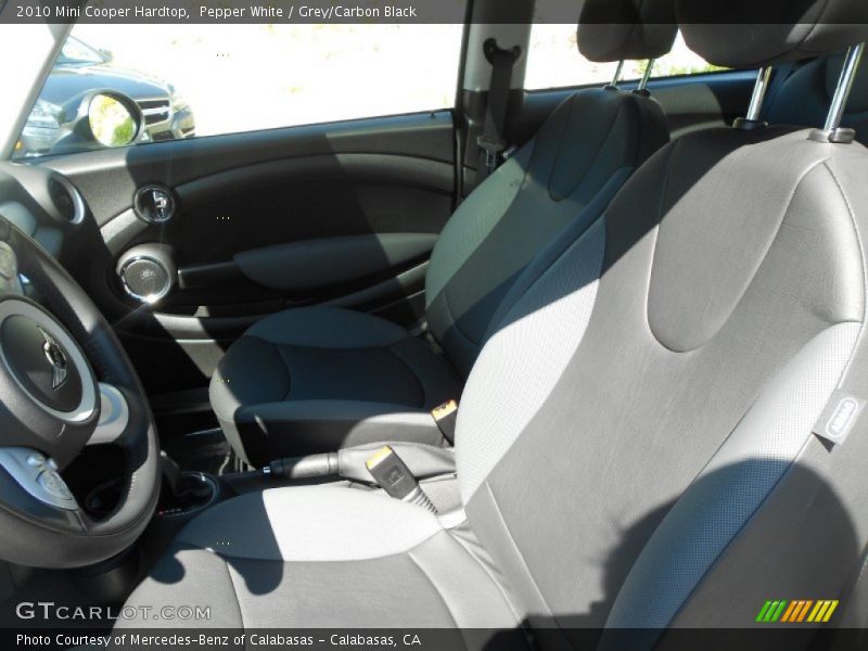 Pepper White / Grey/Carbon Black 2010 Mini Cooper Hardtop