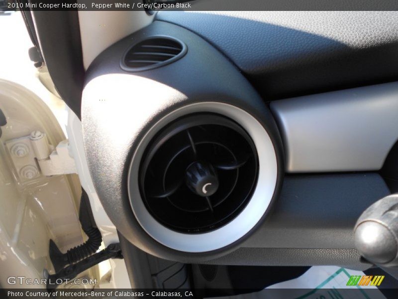 Pepper White / Grey/Carbon Black 2010 Mini Cooper Hardtop