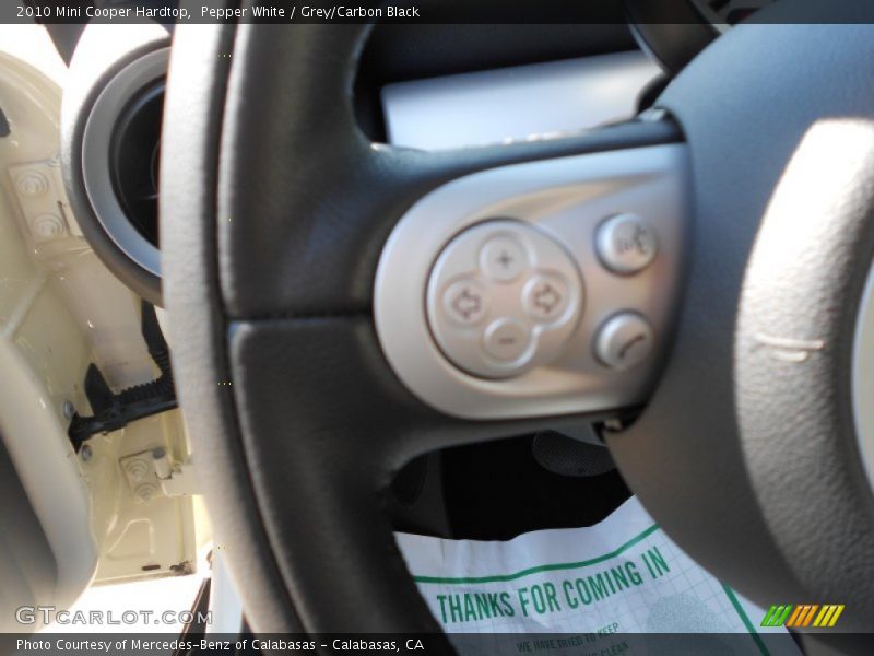 Pepper White / Grey/Carbon Black 2010 Mini Cooper Hardtop