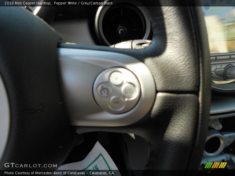 Pepper White / Grey/Carbon Black 2010 Mini Cooper Hardtop