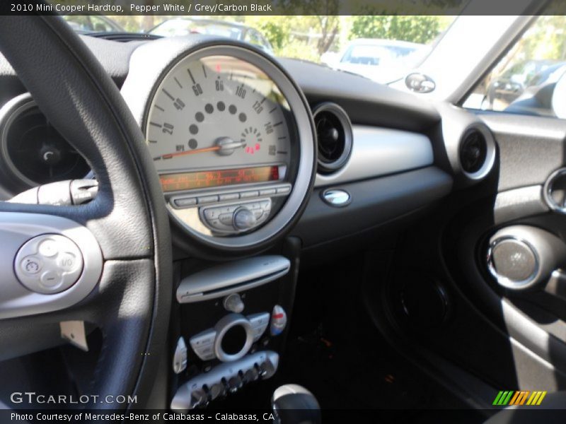 Pepper White / Grey/Carbon Black 2010 Mini Cooper Hardtop
