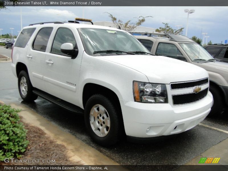White Diamond Tricoat / Ebony 2008 Chevrolet Tahoe LT