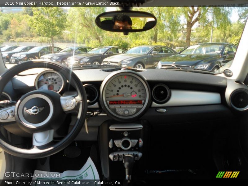 Pepper White / Grey/Carbon Black 2010 Mini Cooper Hardtop