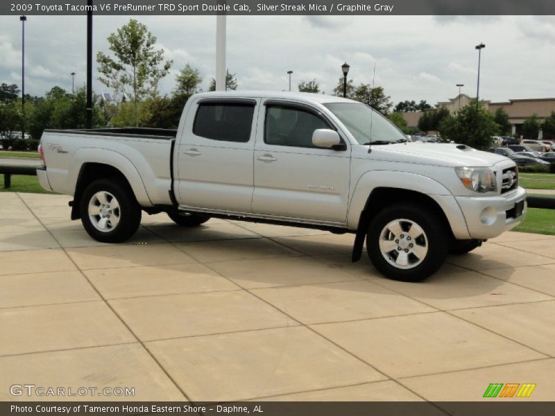 Silver Streak Mica / Graphite Gray 2009 Toyota Tacoma V6 PreRunner TRD Sport Double Cab