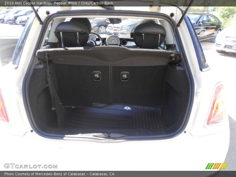 Pepper White / Grey/Carbon Black 2010 Mini Cooper Hardtop
