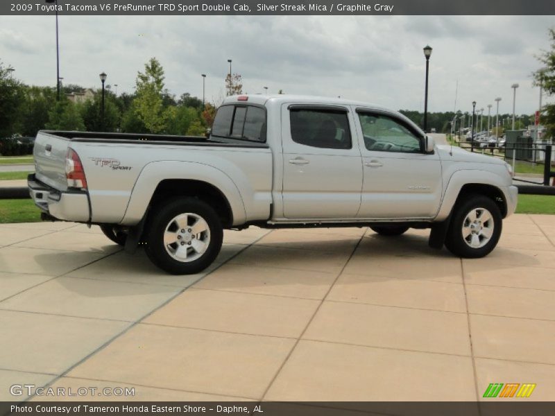 Silver Streak Mica / Graphite Gray 2009 Toyota Tacoma V6 PreRunner TRD Sport Double Cab