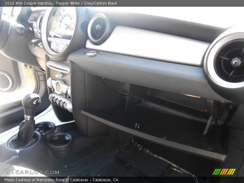 Pepper White / Grey/Carbon Black 2010 Mini Cooper Hardtop