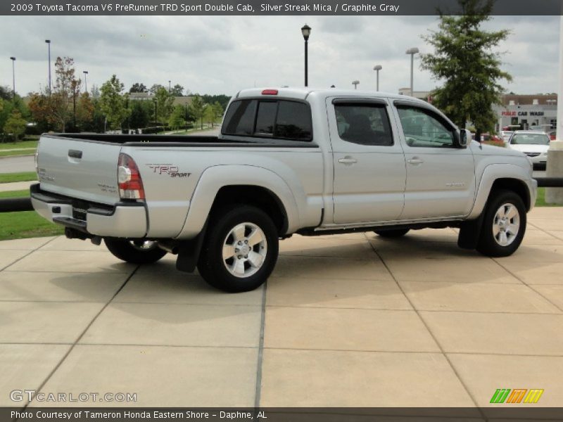 Silver Streak Mica / Graphite Gray 2009 Toyota Tacoma V6 PreRunner TRD Sport Double Cab