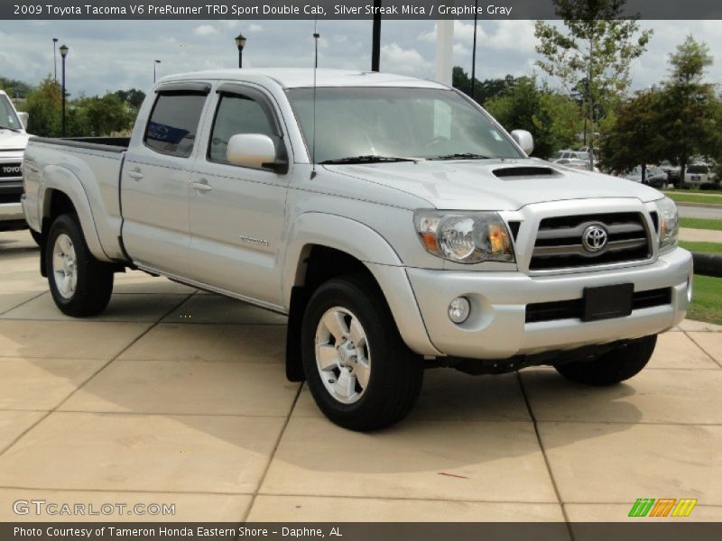 Silver Streak Mica / Graphite Gray 2009 Toyota Tacoma V6 PreRunner TRD Sport Double Cab