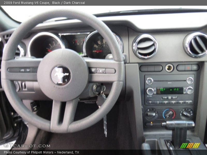Black / Dark Charcoal 2009 Ford Mustang V6 Coupe