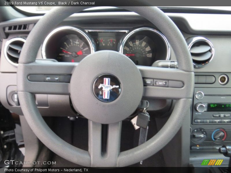 Black / Dark Charcoal 2009 Ford Mustang V6 Coupe