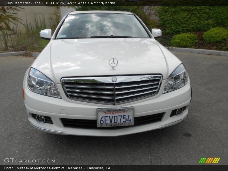 Arctic White / Almond/Mocha 2009 Mercedes-Benz C 300 Luxury