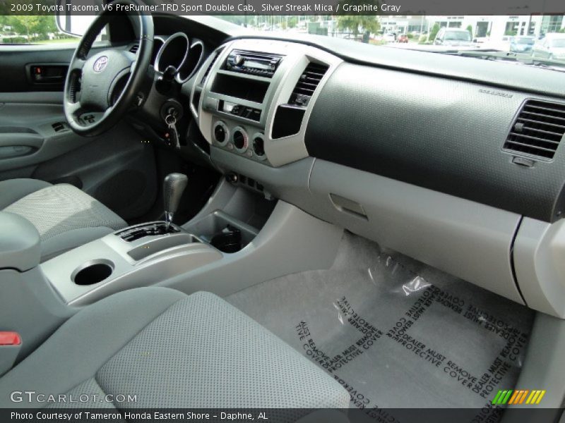 Silver Streak Mica / Graphite Gray 2009 Toyota Tacoma V6 PreRunner TRD Sport Double Cab
