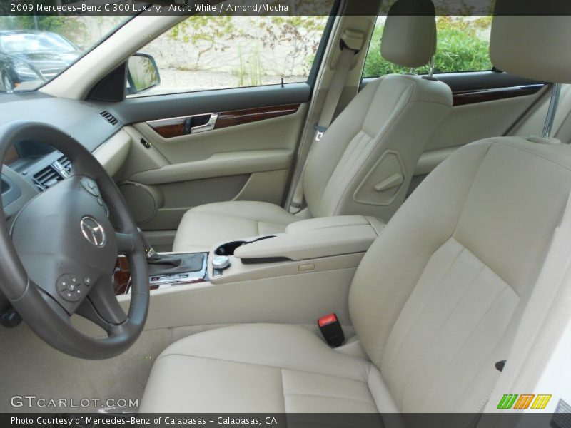 Arctic White / Almond/Mocha 2009 Mercedes-Benz C 300 Luxury