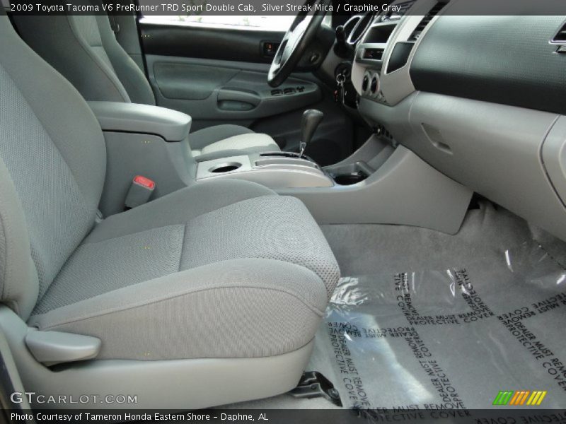 Silver Streak Mica / Graphite Gray 2009 Toyota Tacoma V6 PreRunner TRD Sport Double Cab