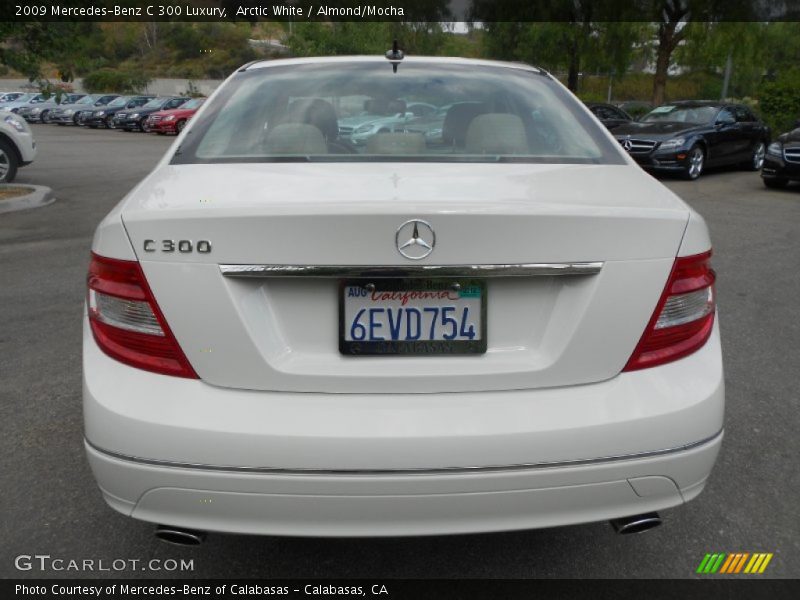Arctic White / Almond/Mocha 2009 Mercedes-Benz C 300 Luxury