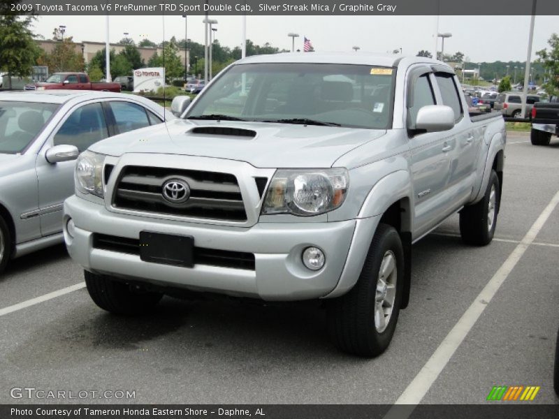 Silver Streak Mica / Graphite Gray 2009 Toyota Tacoma V6 PreRunner TRD Sport Double Cab
