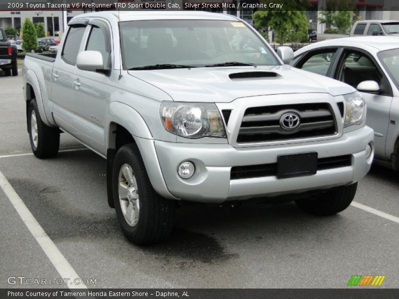 Silver Streak Mica / Graphite Gray 2009 Toyota Tacoma V6 PreRunner TRD Sport Double Cab