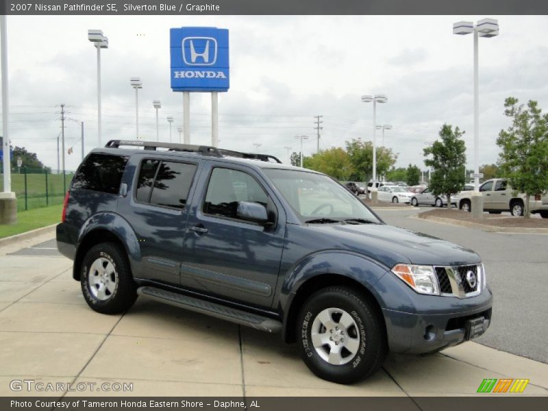 Silverton Blue / Graphite 2007 Nissan Pathfinder SE