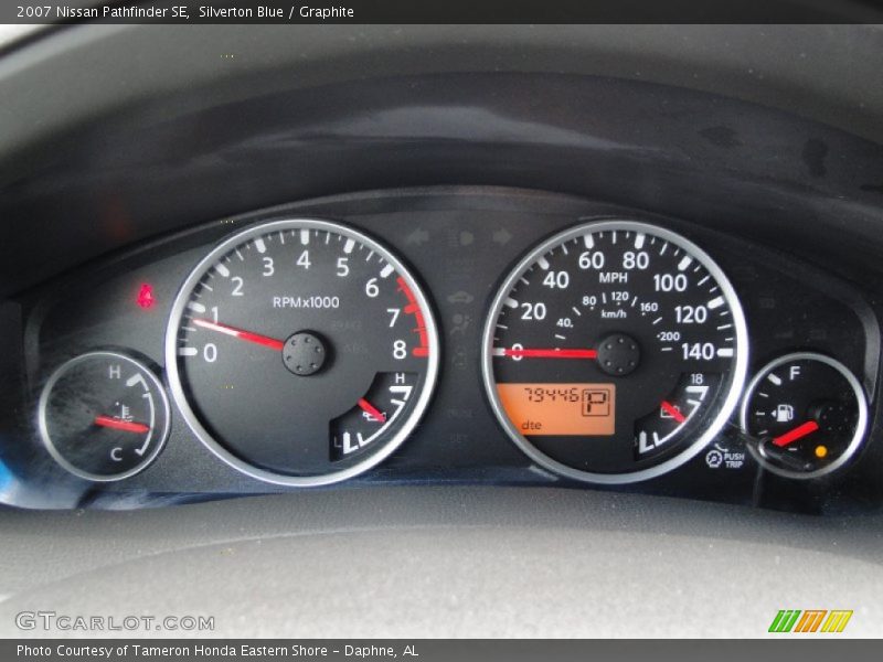  2007 Pathfinder SE SE Gauges