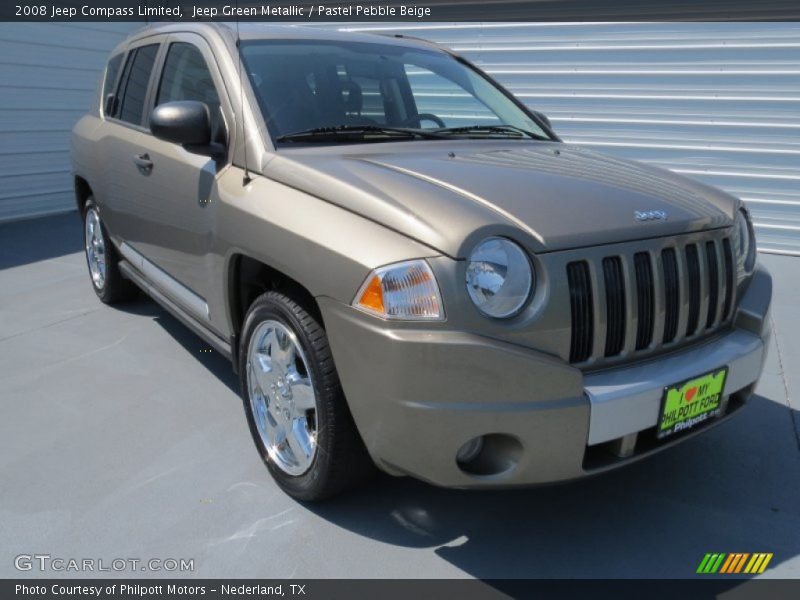 Jeep Green Metallic / Pastel Pebble Beige 2008 Jeep Compass Limited