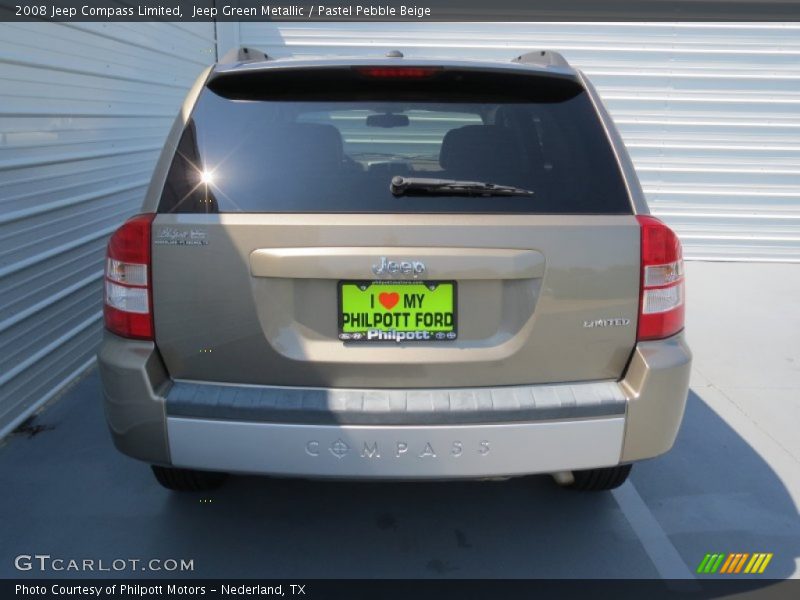Jeep Green Metallic / Pastel Pebble Beige 2008 Jeep Compass Limited