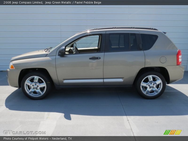Jeep Green Metallic / Pastel Pebble Beige 2008 Jeep Compass Limited