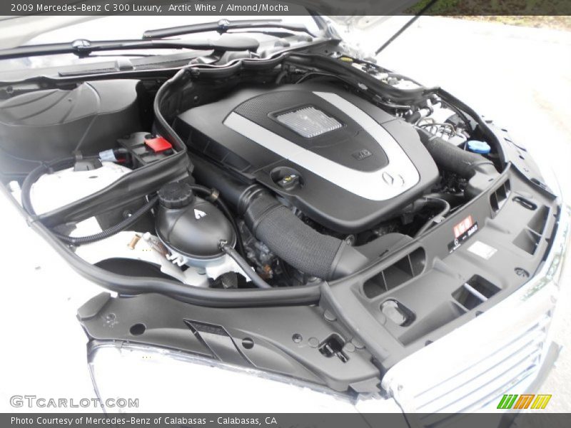 Arctic White / Almond/Mocha 2009 Mercedes-Benz C 300 Luxury