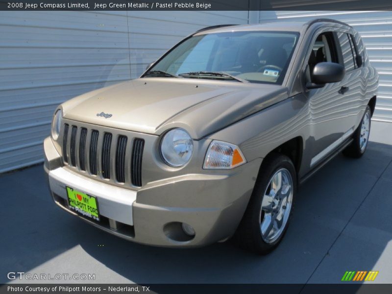 Jeep Green Metallic / Pastel Pebble Beige 2008 Jeep Compass Limited