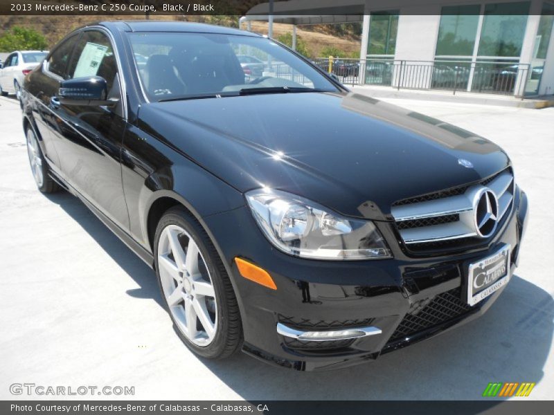 Black / Black 2013 Mercedes-Benz C 250 Coupe