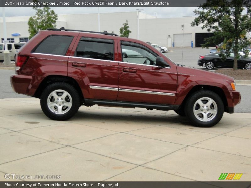 Red Rock Crystal Pearl / Dark Khaki/Light Graystone 2007 Jeep Grand Cherokee Limited