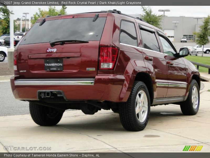 Red Rock Crystal Pearl / Dark Khaki/Light Graystone 2007 Jeep Grand Cherokee Limited