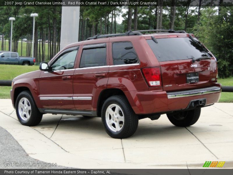 Red Rock Crystal Pearl / Dark Khaki/Light Graystone 2007 Jeep Grand Cherokee Limited