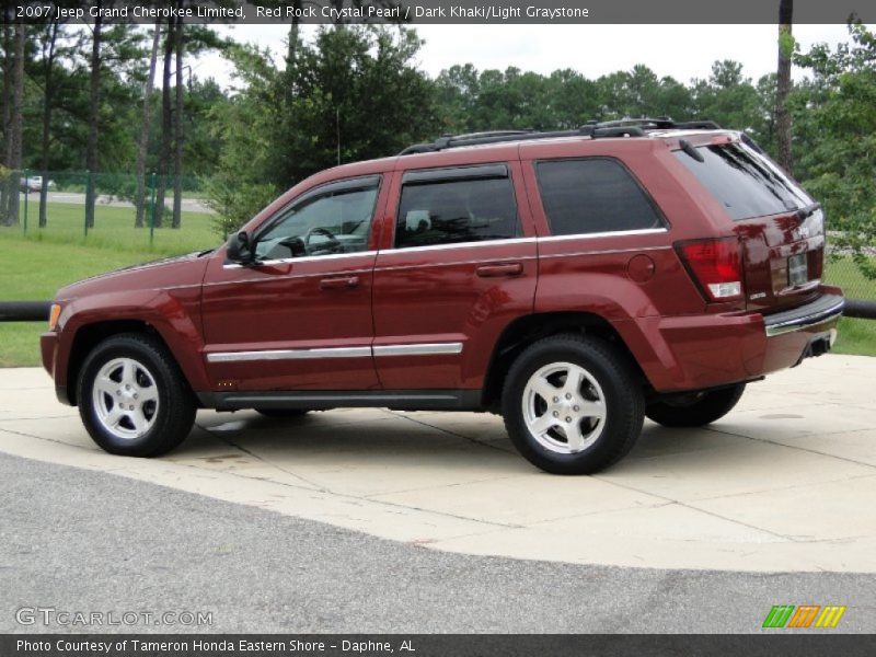 Red Rock Crystal Pearl / Dark Khaki/Light Graystone 2007 Jeep Grand Cherokee Limited