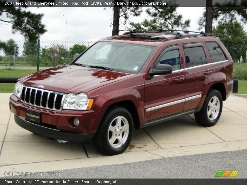 Red Rock Crystal Pearl / Dark Khaki/Light Graystone 2007 Jeep Grand Cherokee Limited