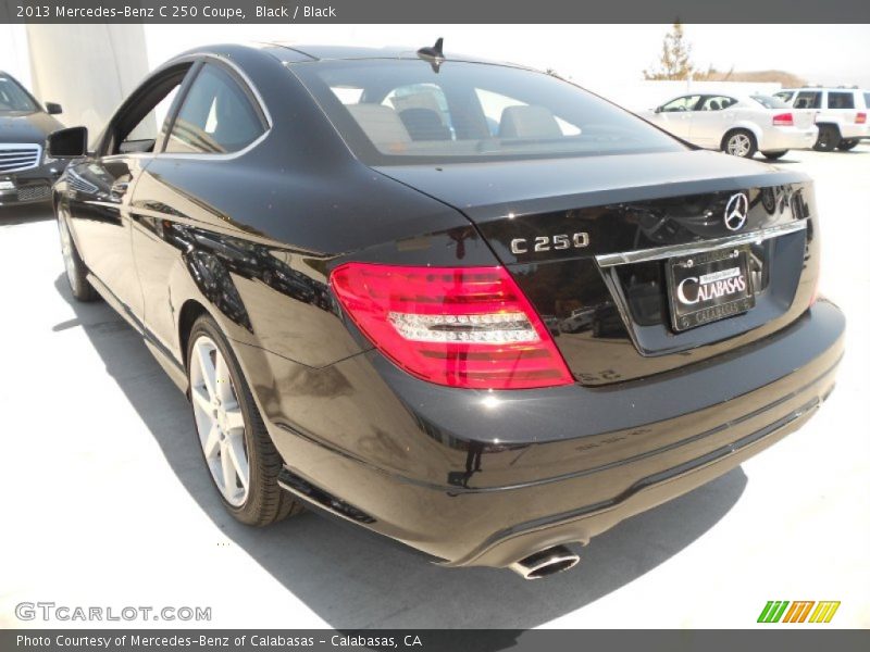 Black / Black 2013 Mercedes-Benz C 250 Coupe